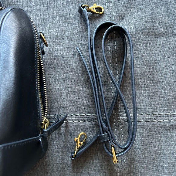 Fossil Women's Black Leather Satchel - Picture 7 of 7